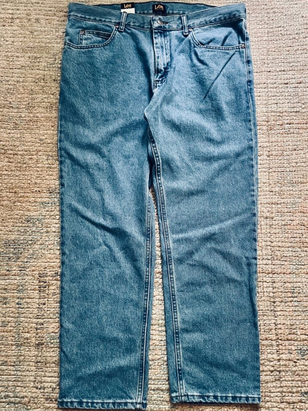 Lee Jeans Mens Regular Fit Straight Leg Light Stone Mens 38 x 30 New with Tags